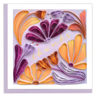 Quilled Bold Floral Thank You